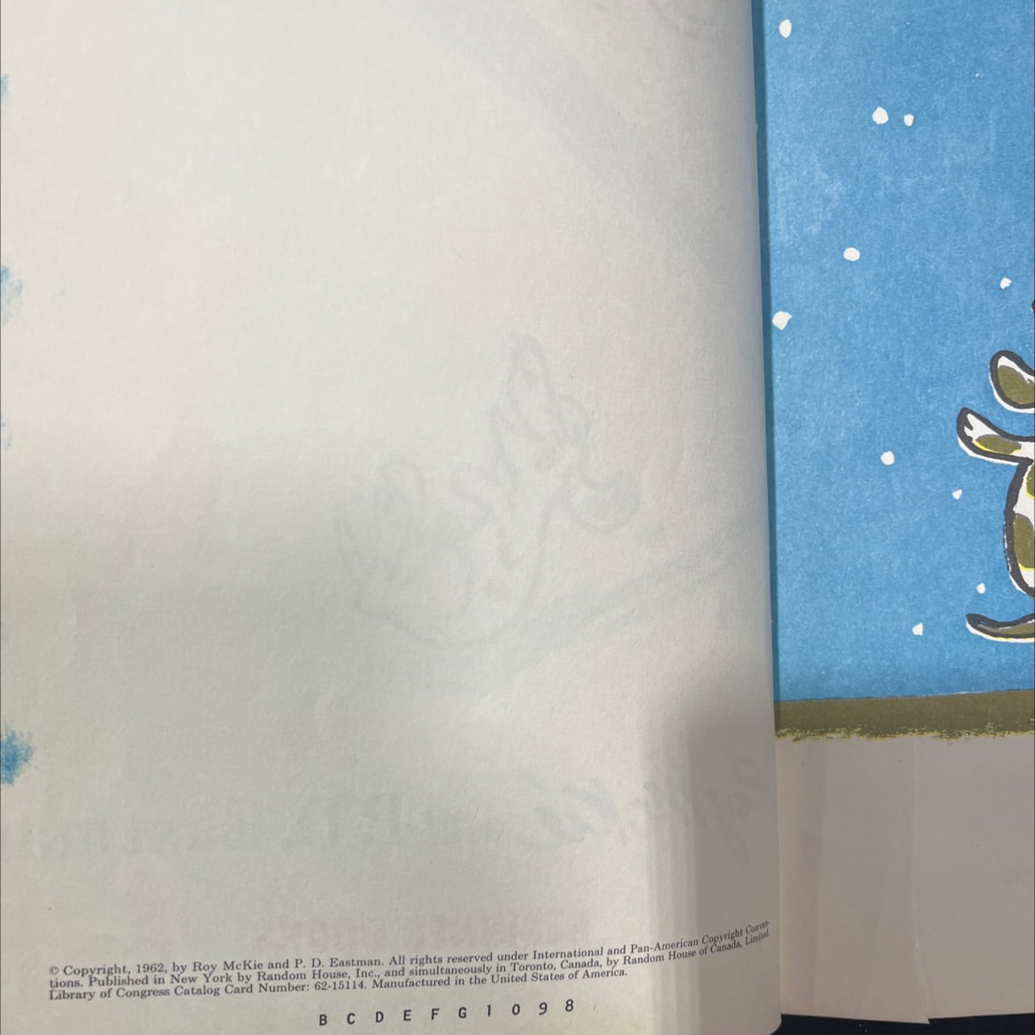 snow book, by p. d. eastman, 1962 Hardcover image 3