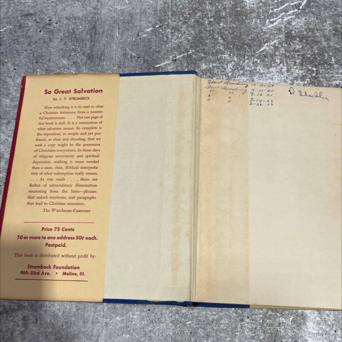 so great salvation book, by j. f. strombeck, 1955 Hardcover image 4