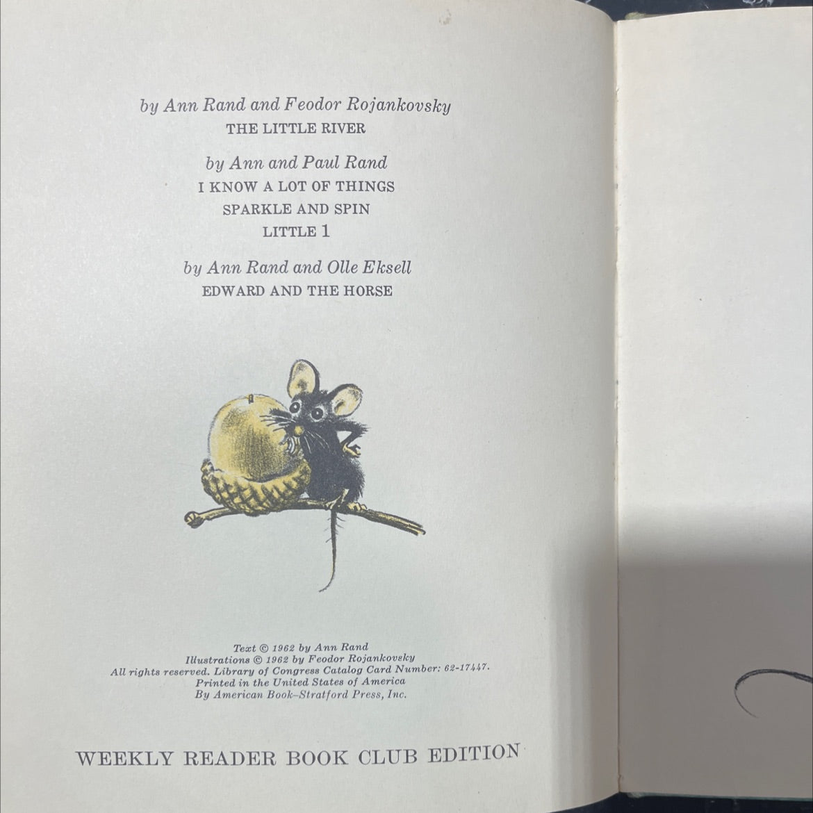so small book, by ann rand, 1962 Hardcover image 3