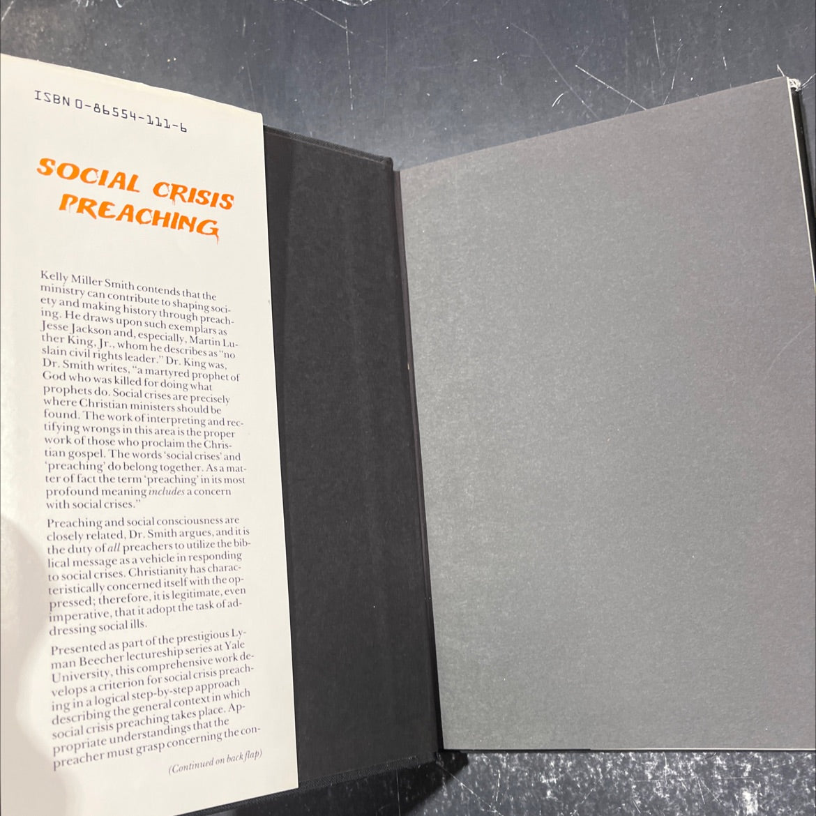 social crisis preaching book, by kelly miller smith, 1984 Hardcover image 4