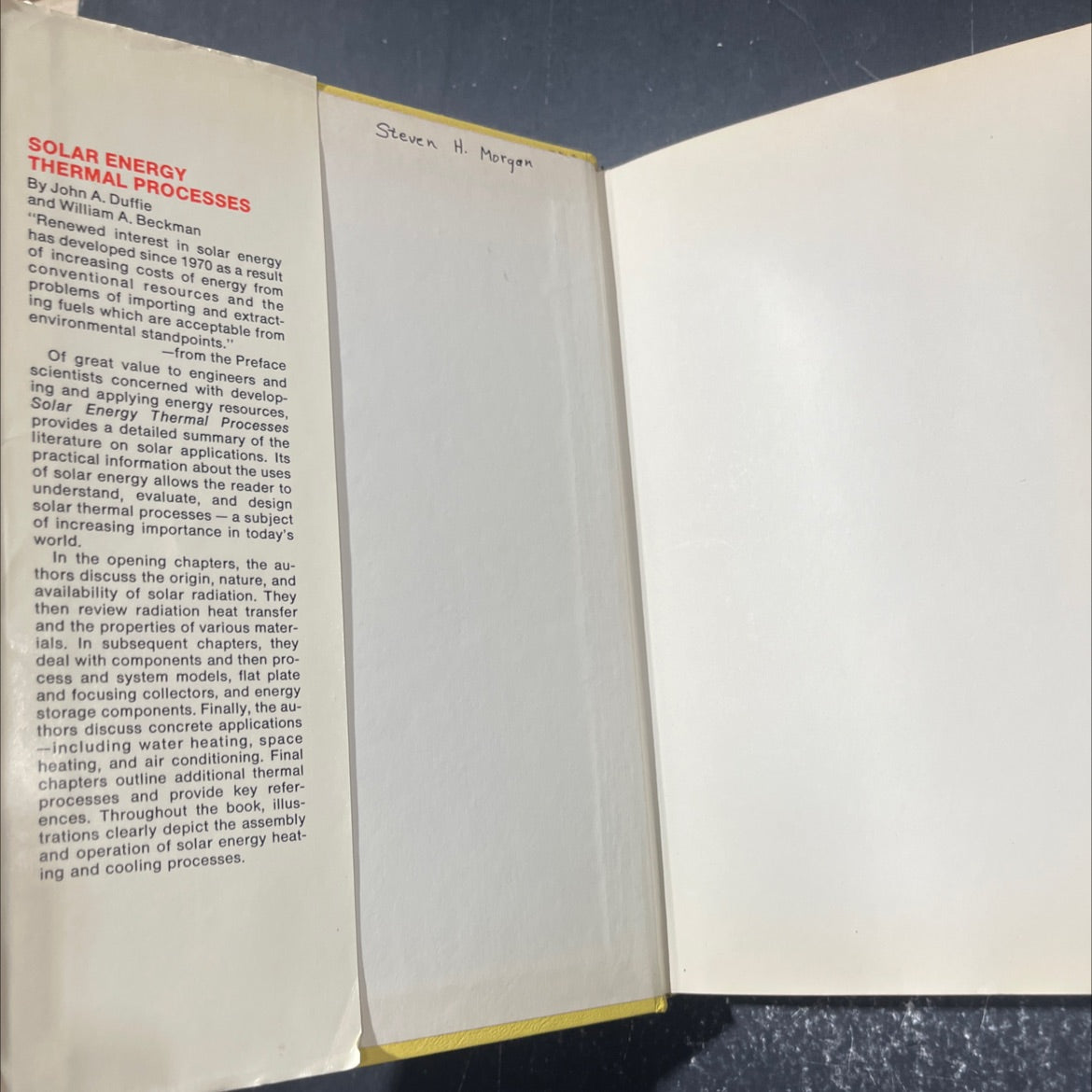solar energy thermal processes book, by john a. duffie, william a. beckman, 1974 Hardcover image 4