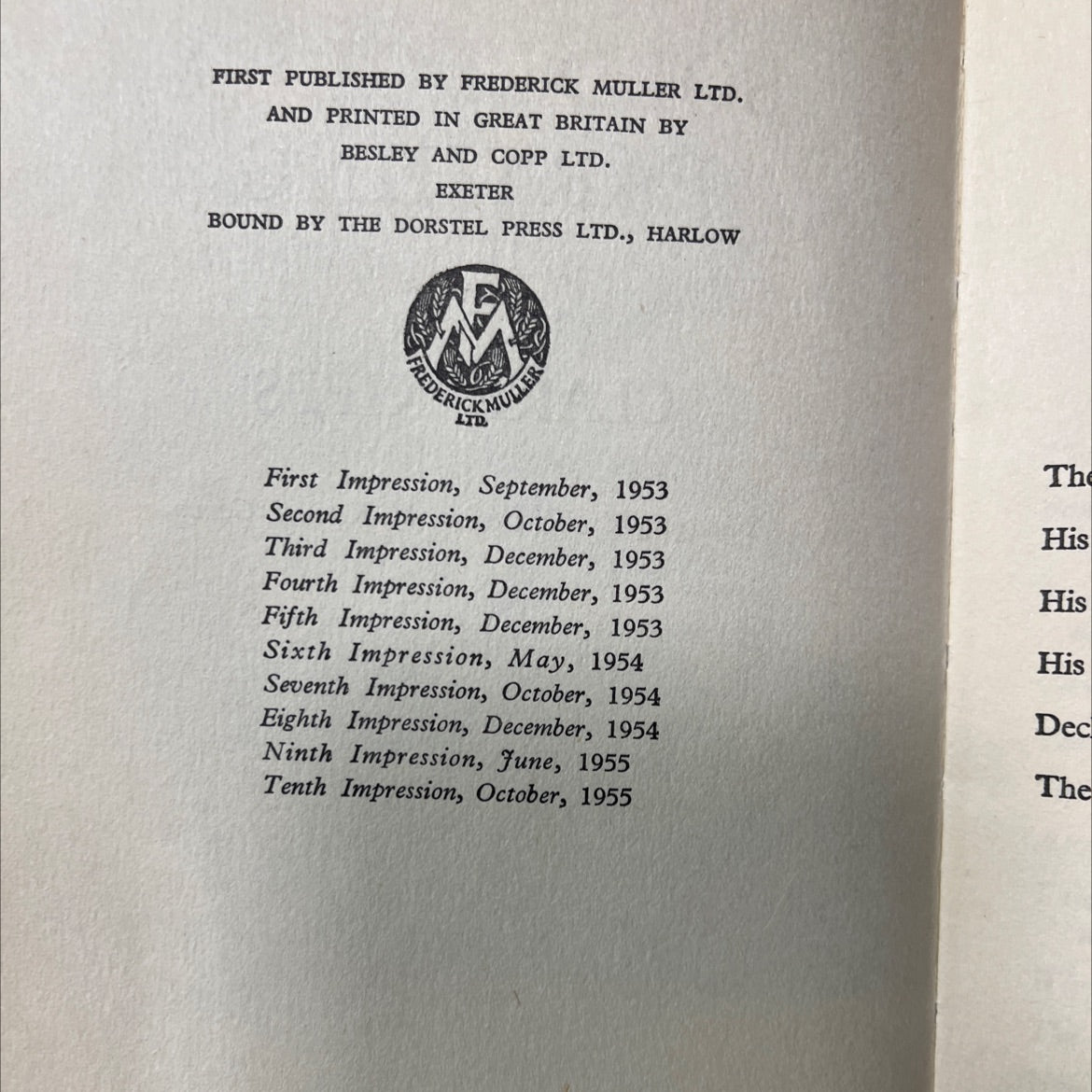 sold for a farthing book, by clare kipps, 1955 Hardcover image 3