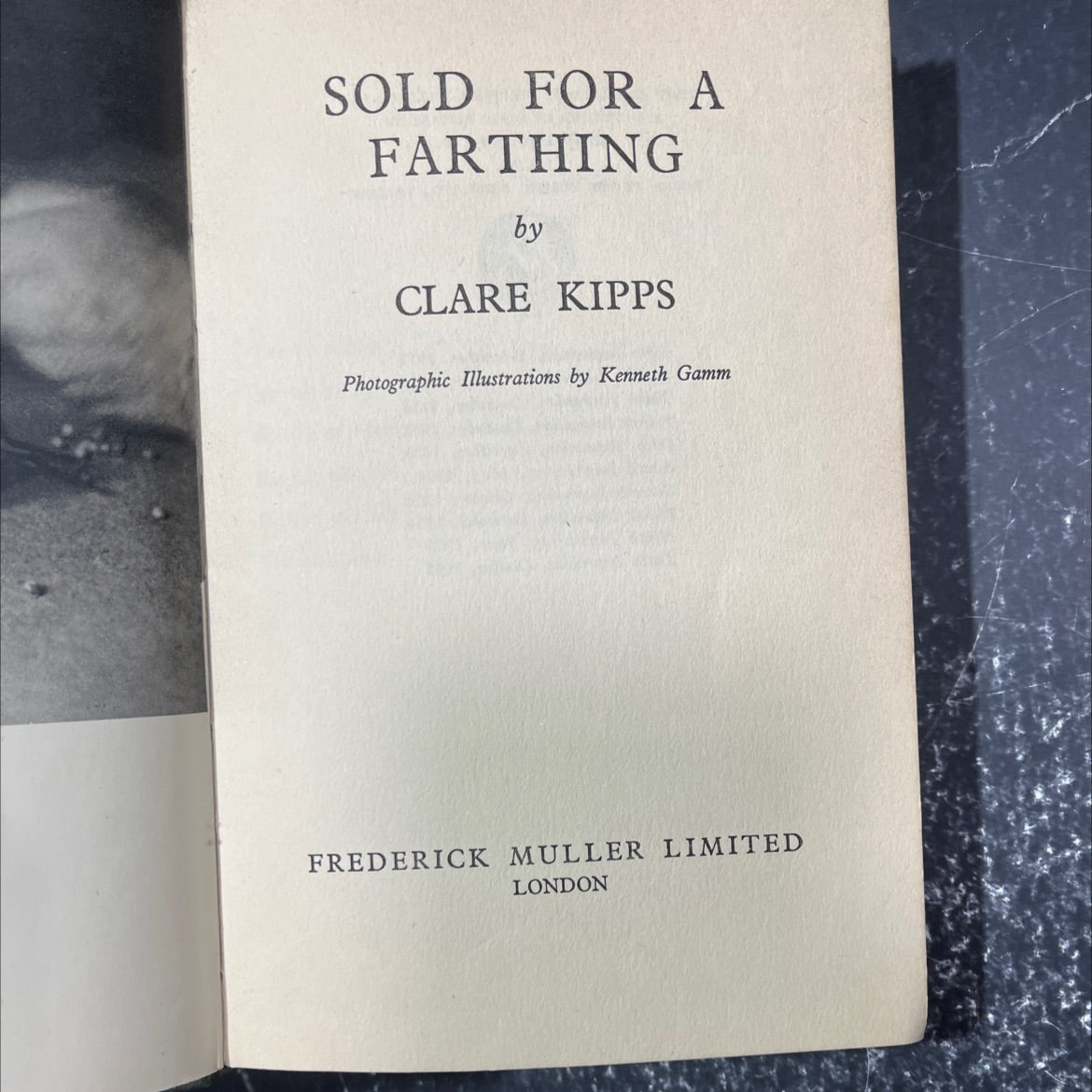 sold for a farthing book, by clare kipps, 1955 Hardcover image 2
