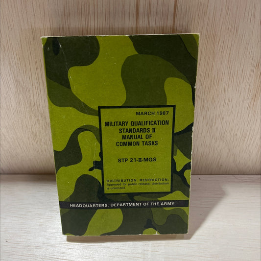 soldier training publication stp 21--mqs stp 21-0-mqs book, by headquarters department of the army, 1987 Paperback image 1