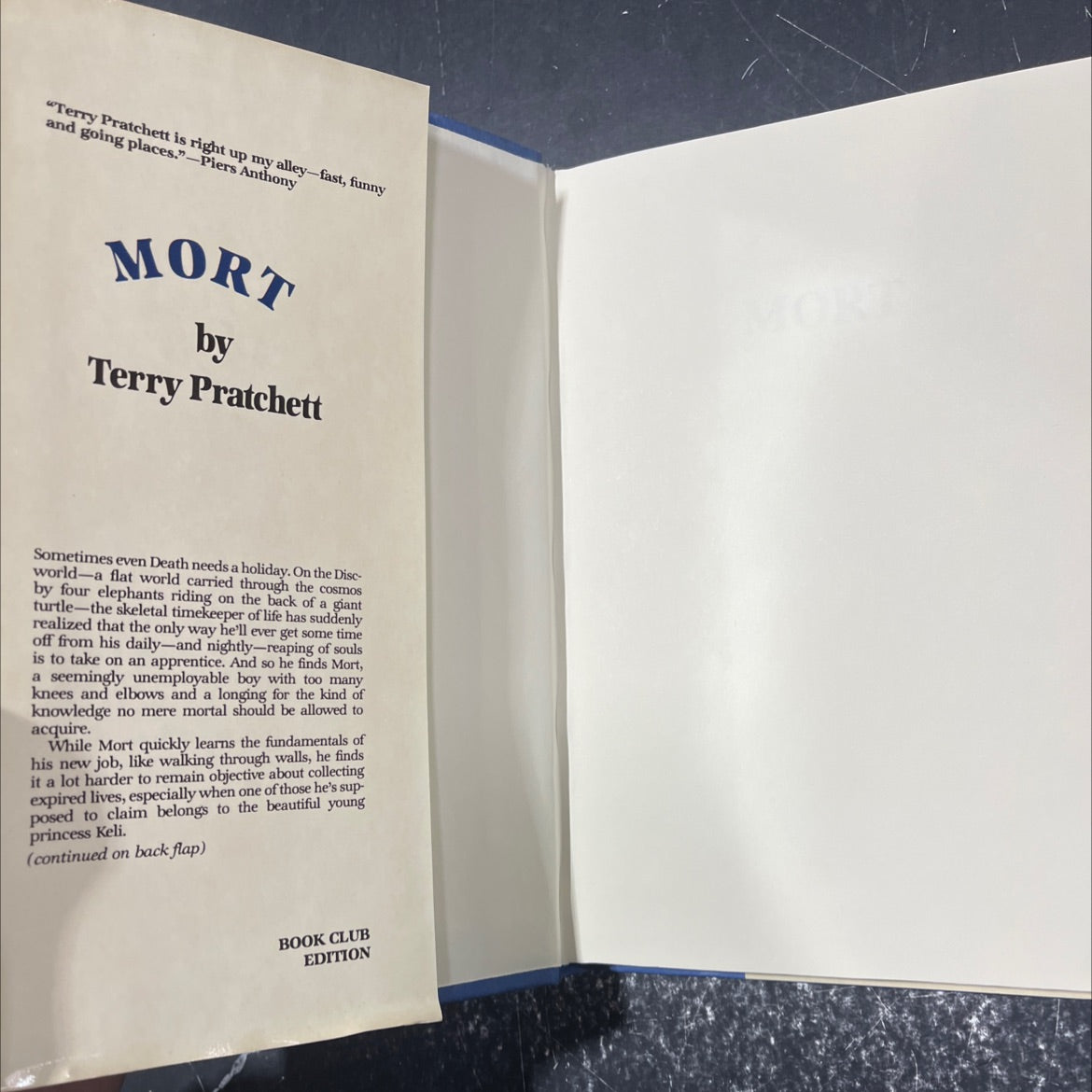 som mort book, by terry pratchett, 1987 Hardcover image 4