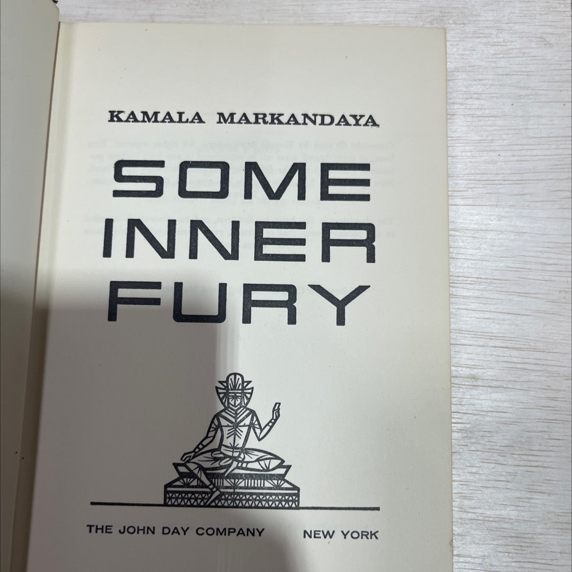 some inner fury book, by Kamala Markandaya, 1956 Hardcover image 2
