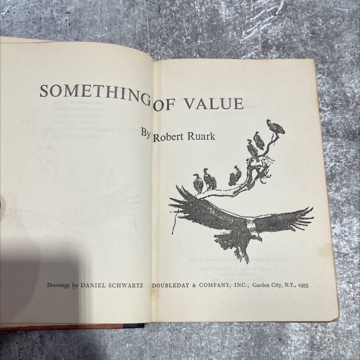 something of value book, by robert ruark, 1955 Hardcover, First Edition, Vintage image 2