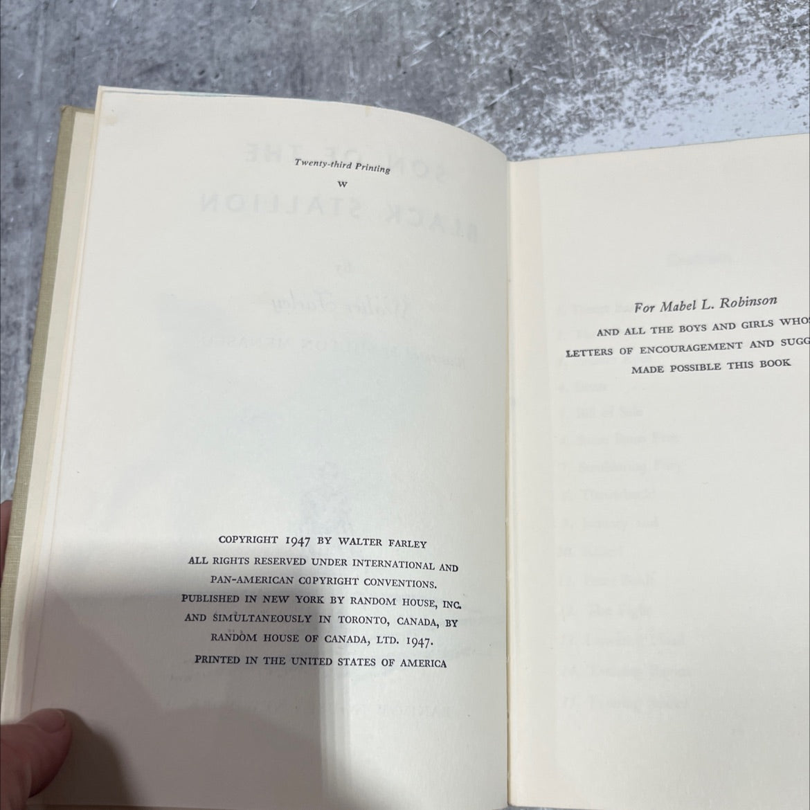 son of the black stallion book, by Walter Farley, 1947 Hardcover image 3