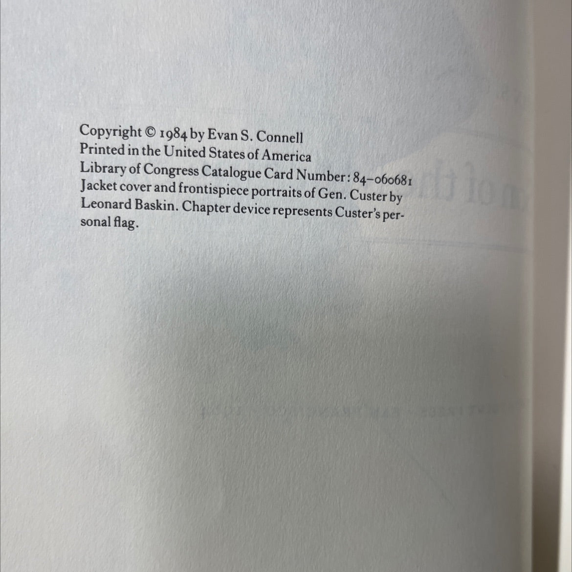 son of the morning star book, by evan s. connell, 1984 Hardcover image 3