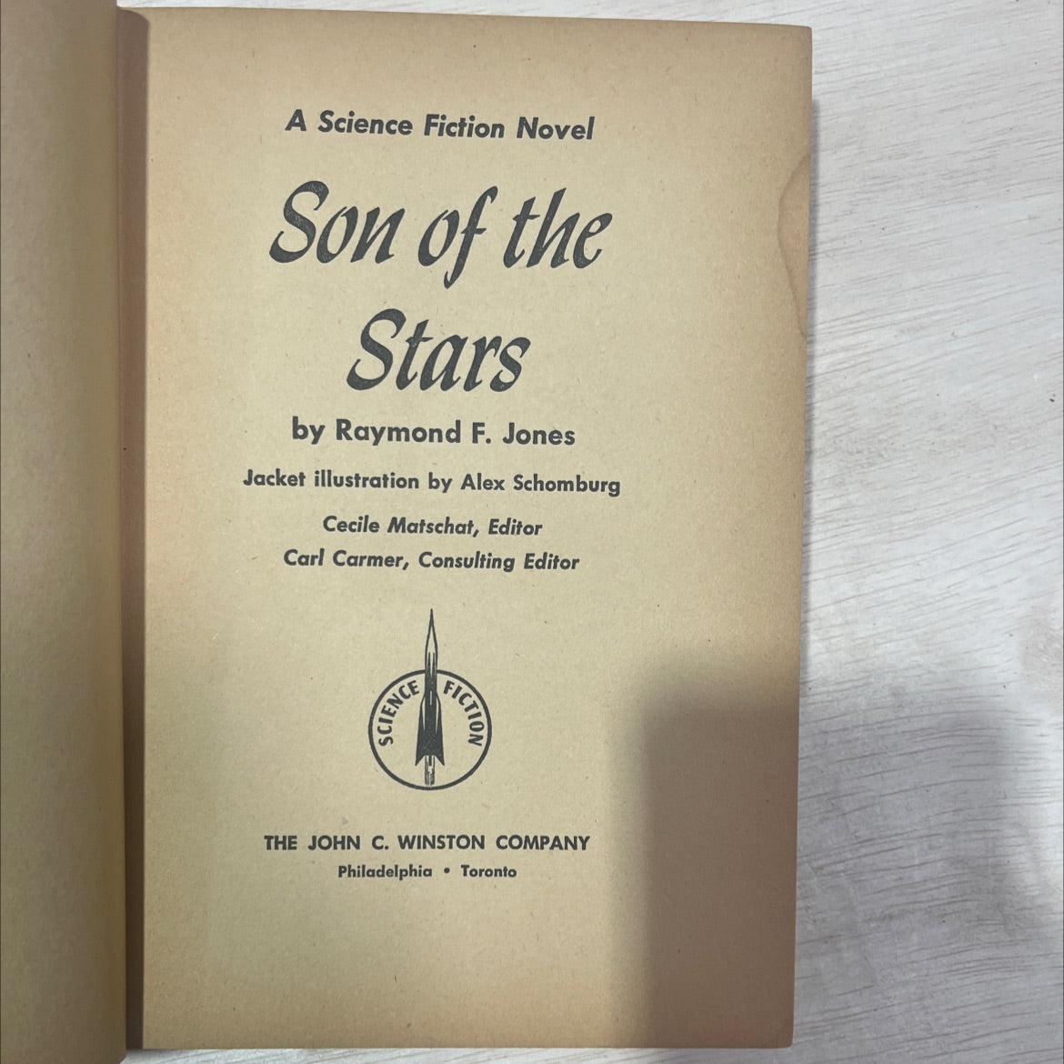 son of the stars book, by raymond f. jones, 1952 Hardcover, First Edition, Vintage image 2