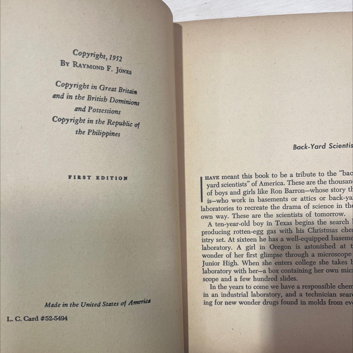 son of the stars book, by raymond f. jones, 1952 Hardcover, First Edition, Vintage image 3