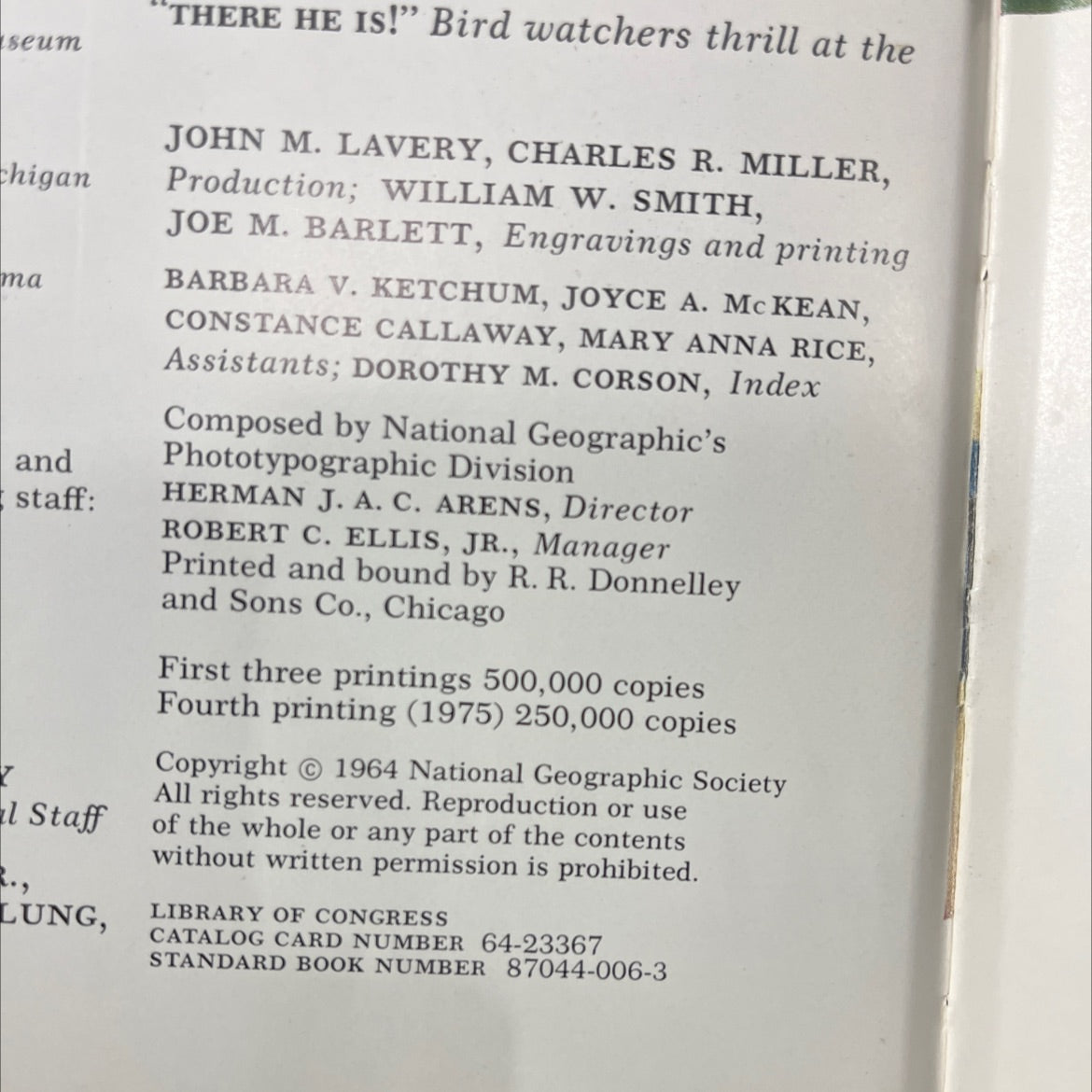 song and garden birds of north america book, by alexander wetmore, 1975 Hardcover image 3