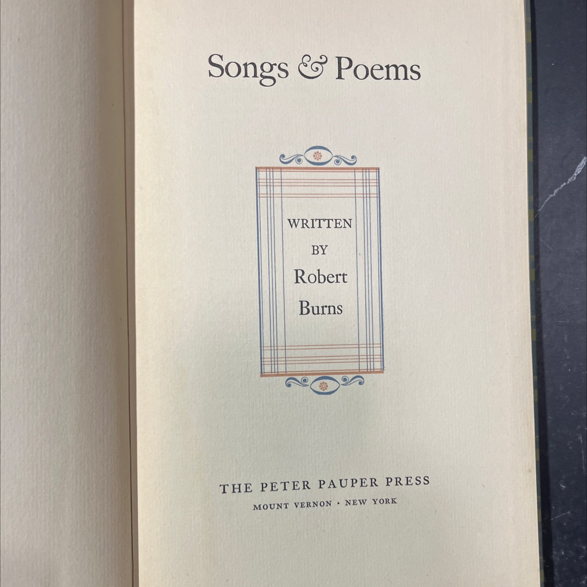 songs & poems book, by Robert Burns, unknown Hardcover image 3