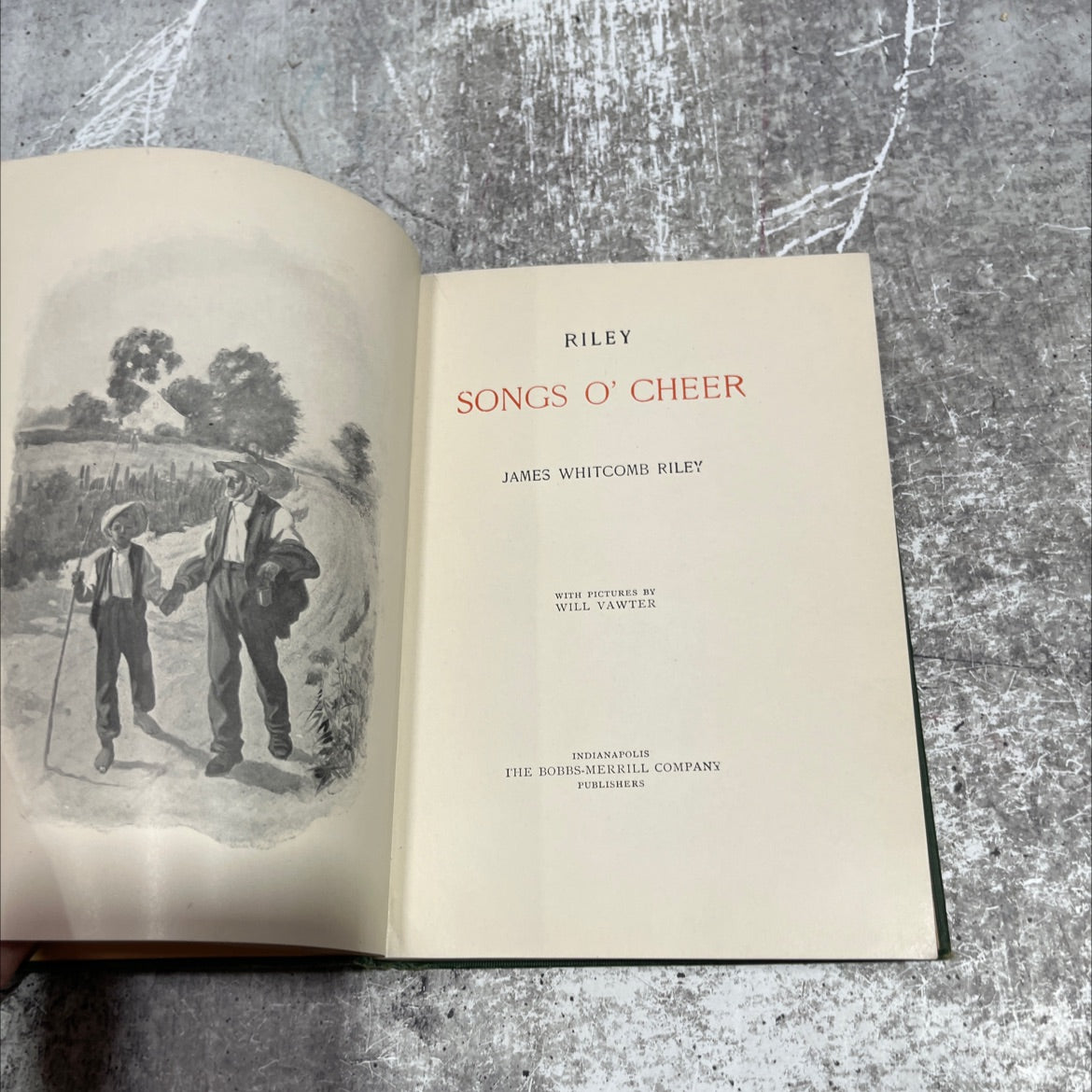 songs o' cheer book, by james whitcomb riley, 1905 Hardcover image 2
