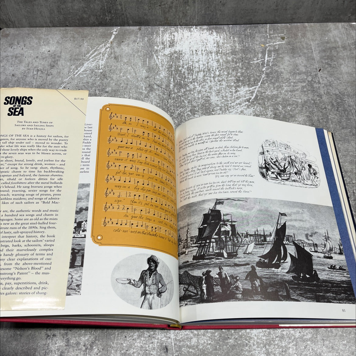 songs of the sea book, by stan hugill, 1977 Hardcover image 4