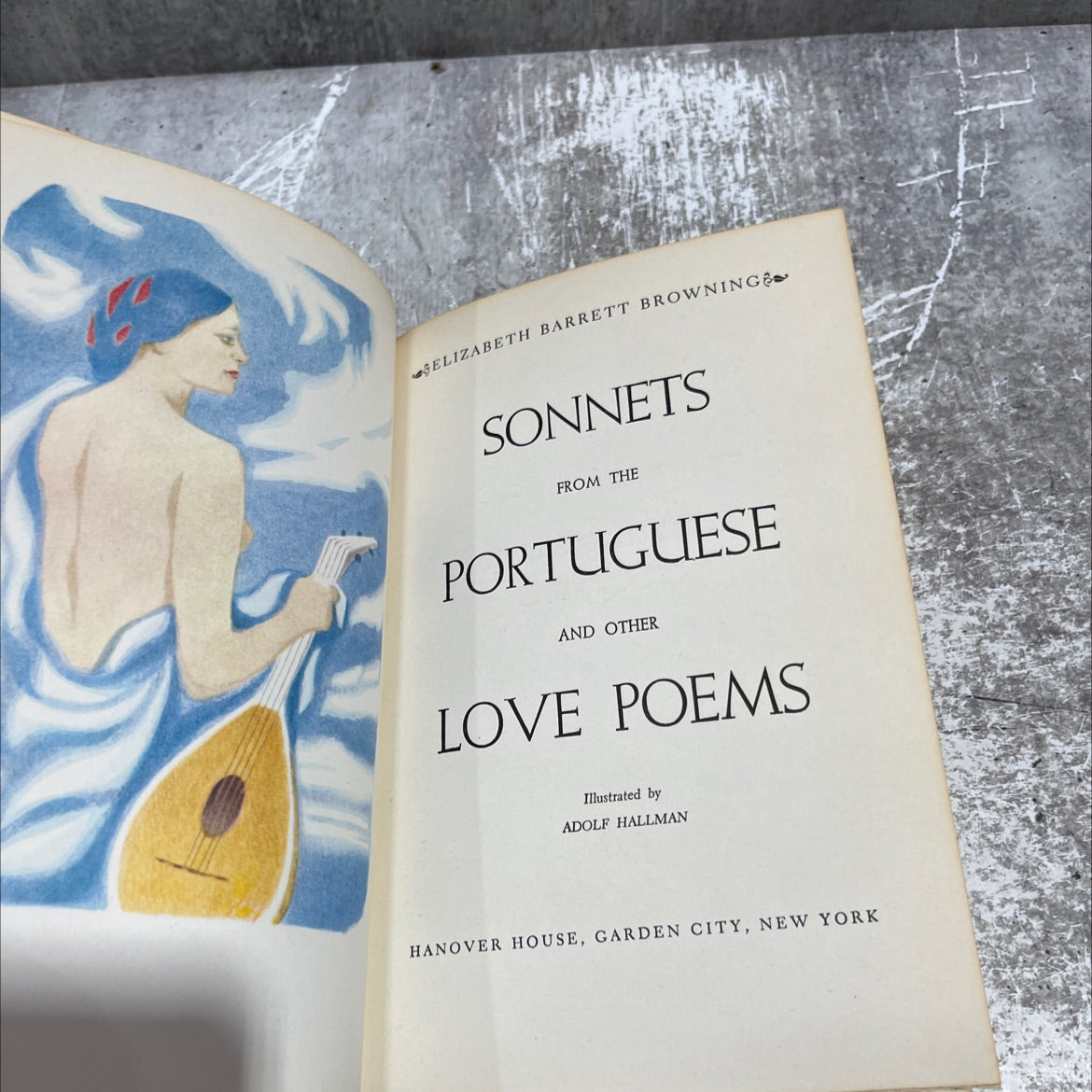 sonnets from the portuguese and other love poems book, by elizabeth barrett browning, 1954 Hardcover image 2