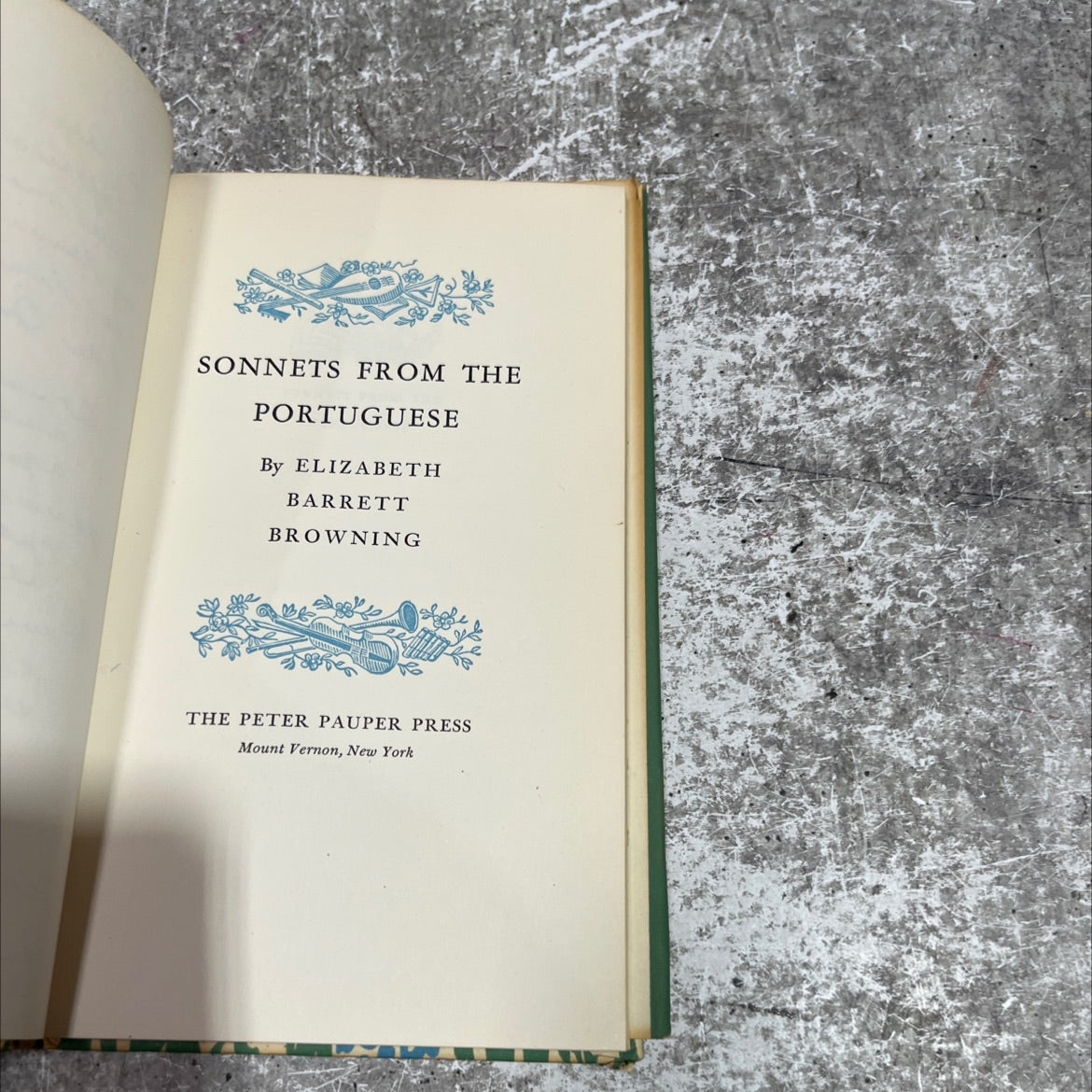 sonnets from the portuguese book, by elizabeth barrett browning, unknown Hardcover image 2