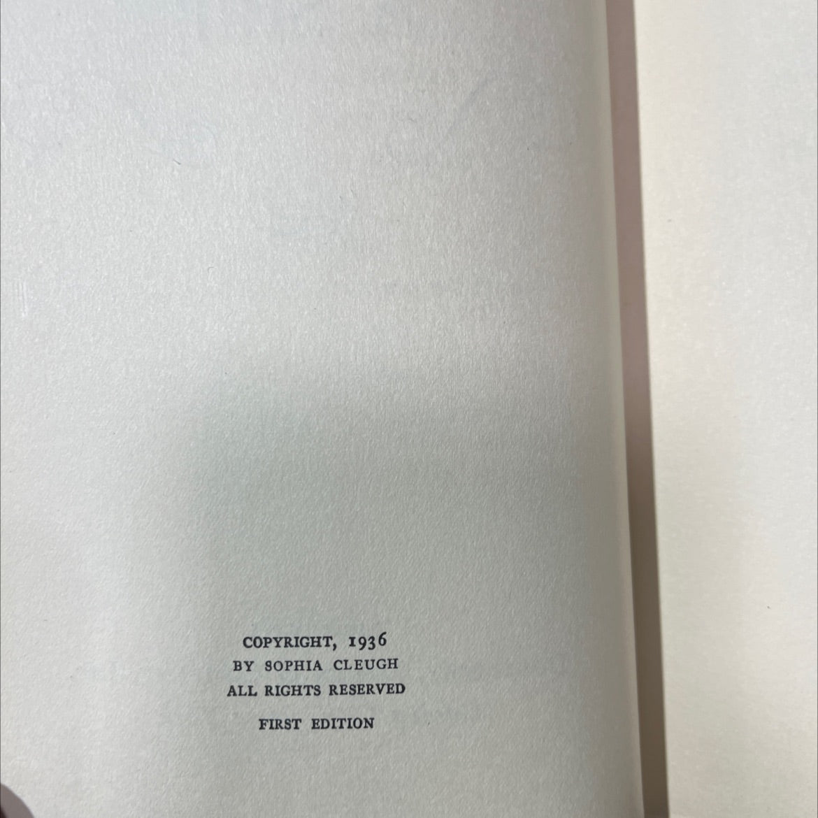 sophia cleugh book, by sophia cleugh, 1936 Hardcover, First Edition, Antique image 3