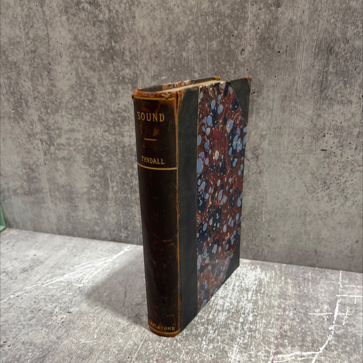 sound book, by john tyndall, 1896 Leather image 4