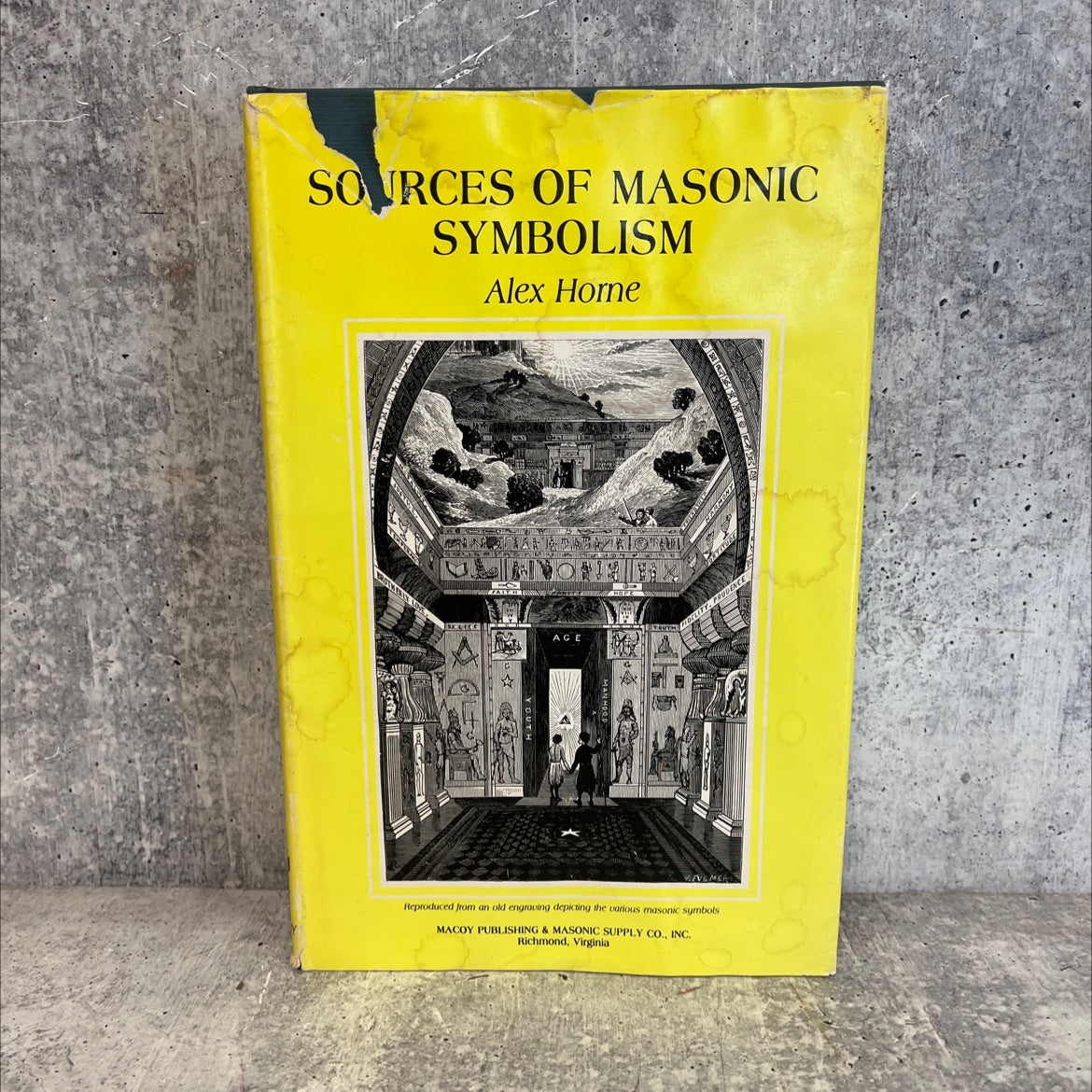 sources of masonic symbolism book, by Alex Horne, 1981 Hardcover image 1