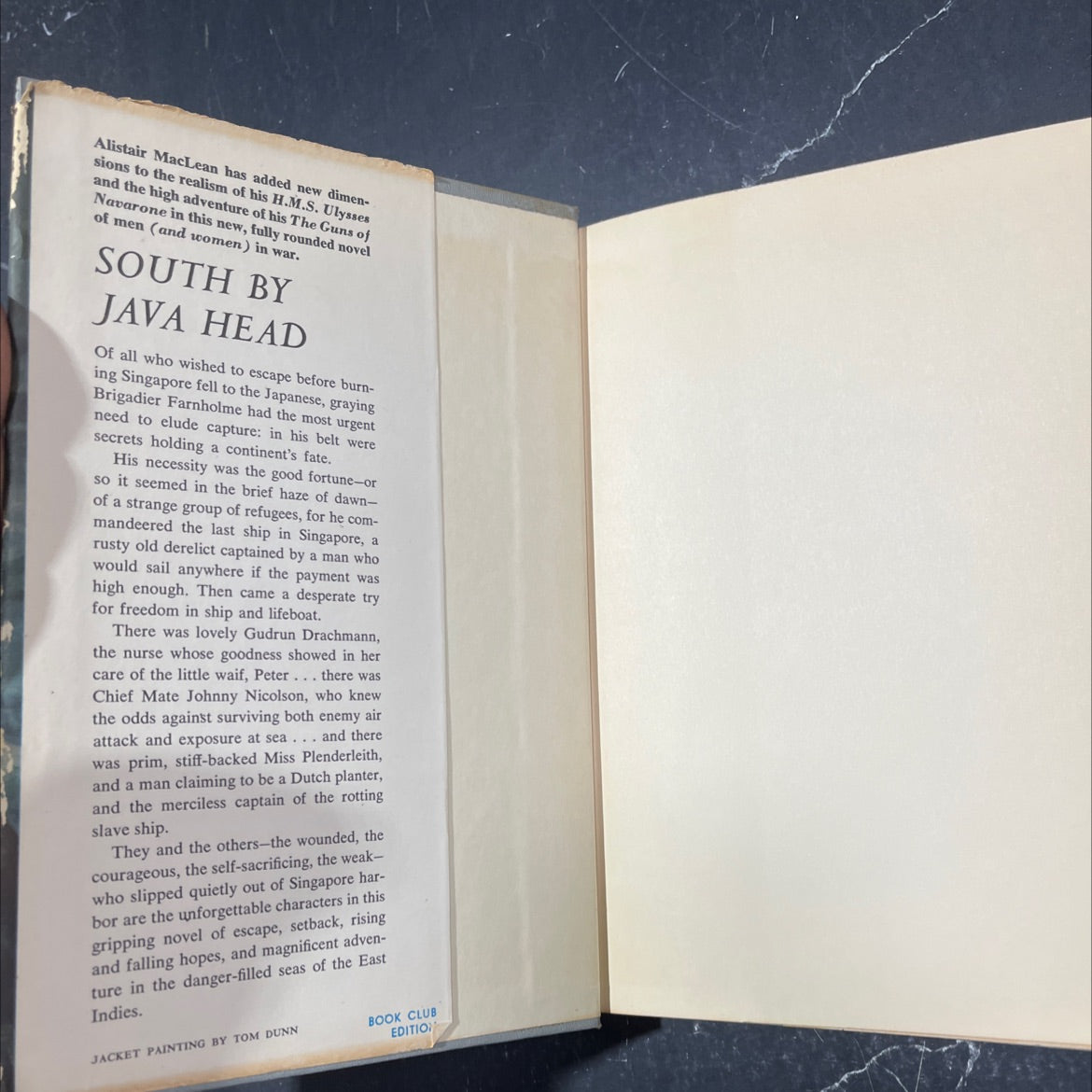 south by java head book, by Alistair MacLean, 1958 Hardcover image 4