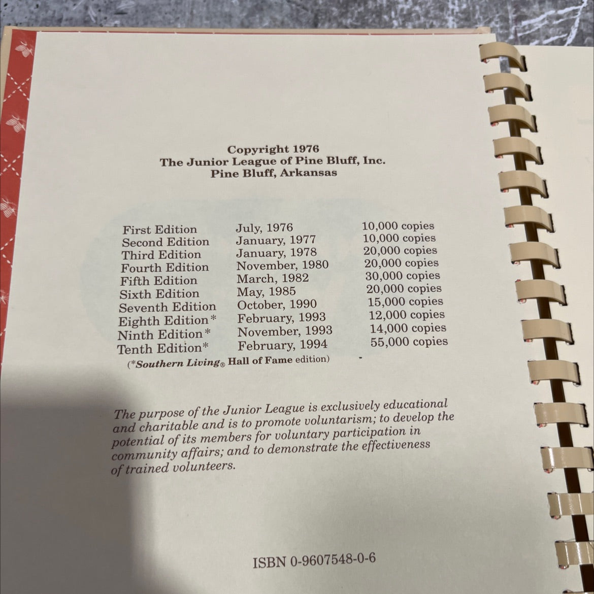 southern accent book, by The Junior League of Pine Bluff, Inc., 1994 Hardcover image 3