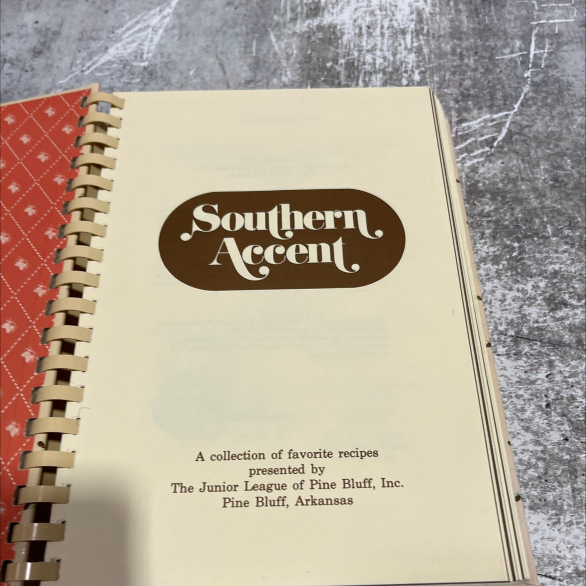 southern accent book, by The Junior League of Pine Bluff, Inc., 1994 Hardcover image 2