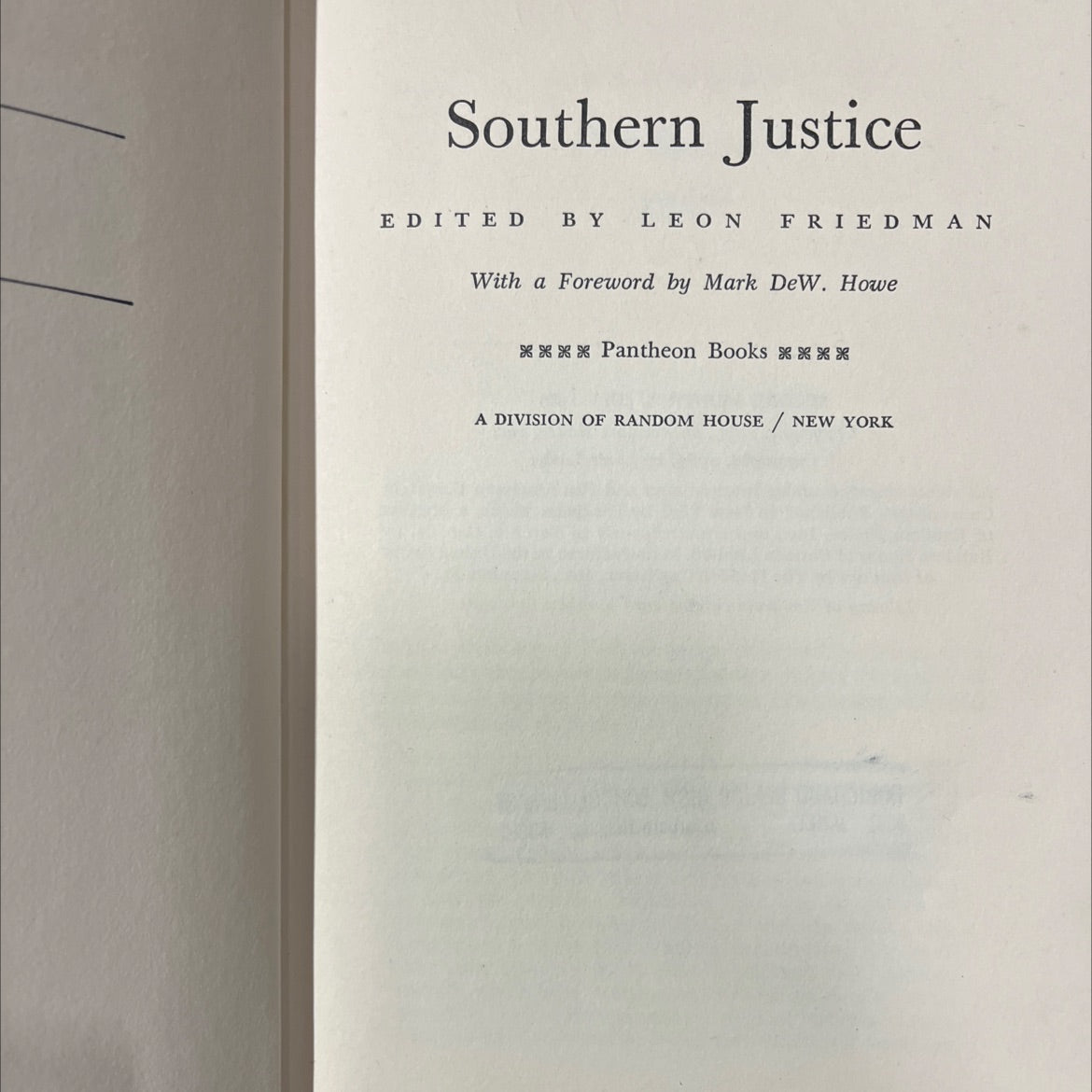 southern justice book, by leon friedman, 1966 Hardcover image 2