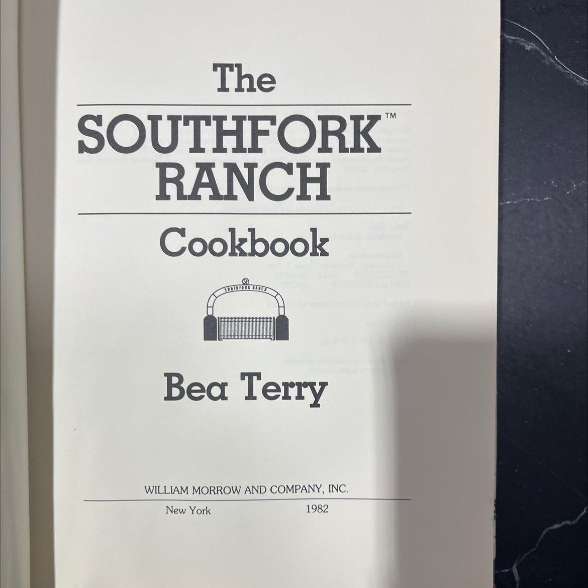 SIGNED southfork ranch cookbook book, by Bea Terry, 1982 Hardcover, First Edition, Vintage image 2
