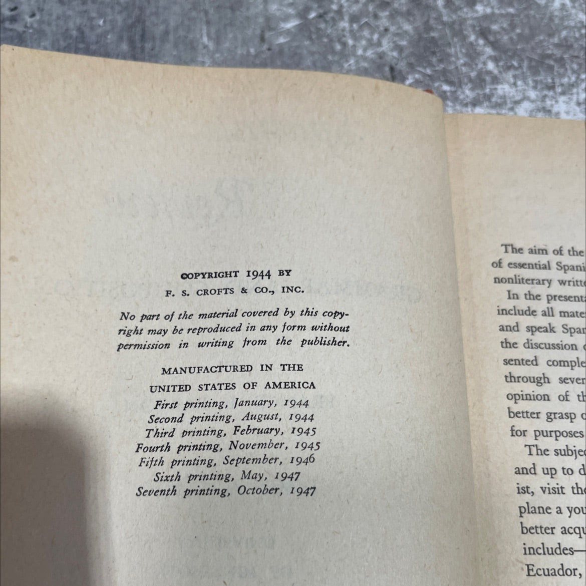 spanish review grammar and composition book, by francis b. barton and james a. cúneo, 1947 Hardcover image 3
