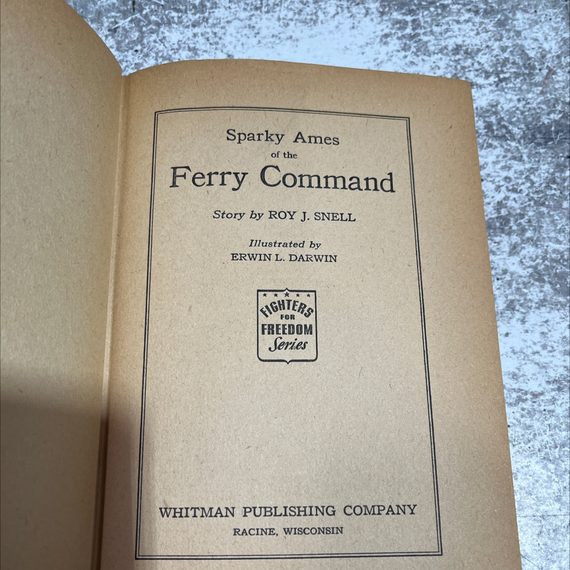 sparky ames of the ferry command book, by roy j. snell, 1943 Hardcover image 2