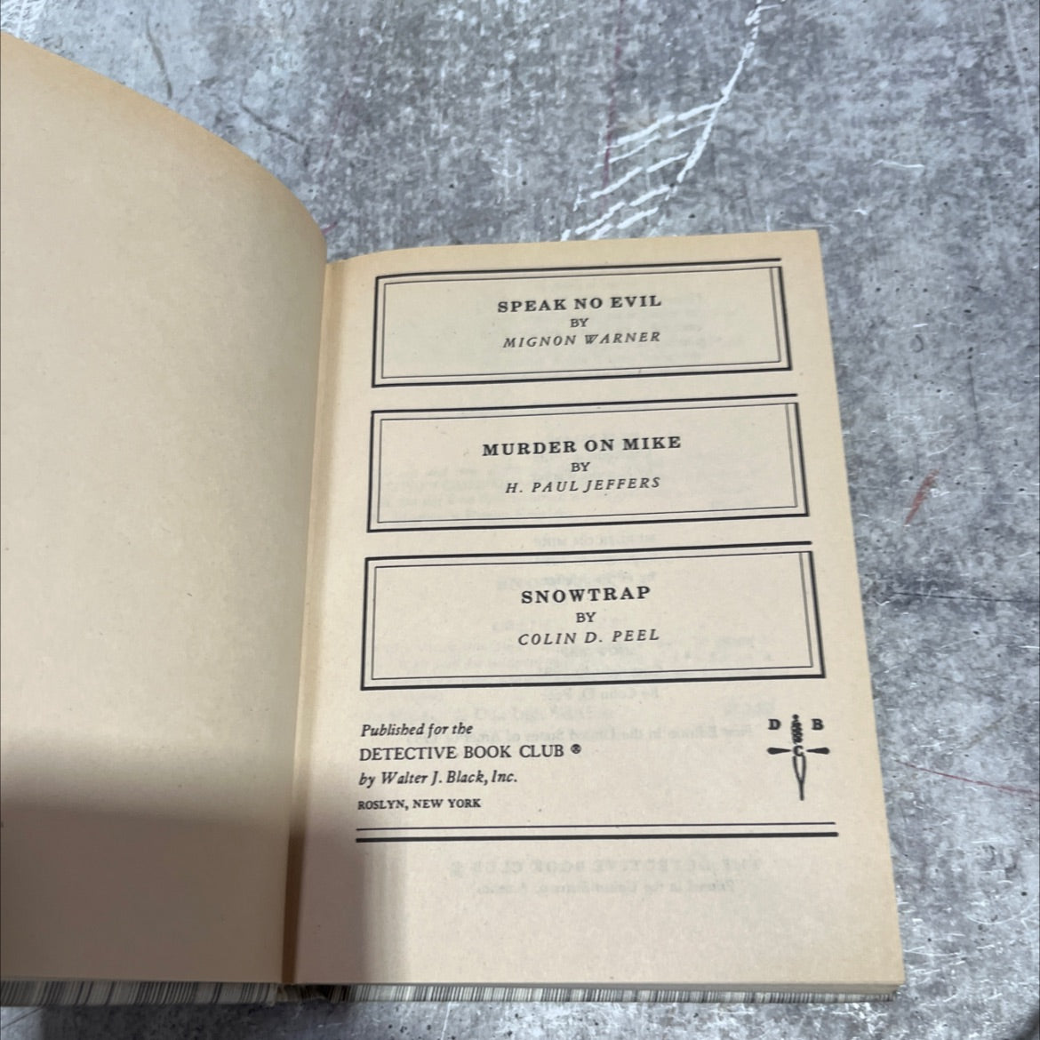 speak no evil book, by mignon warner, 1985 Hardcover image 2