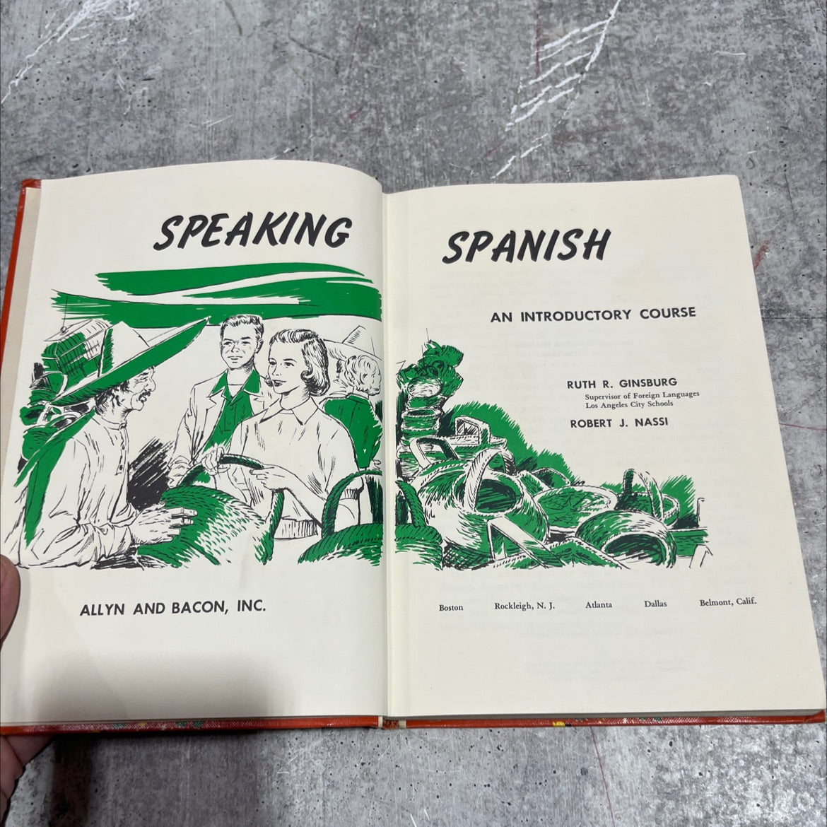 speaking spanish an introductory course book, by ruth r. ginsburg, robert j. nassi, 1962 Hardcover image 2