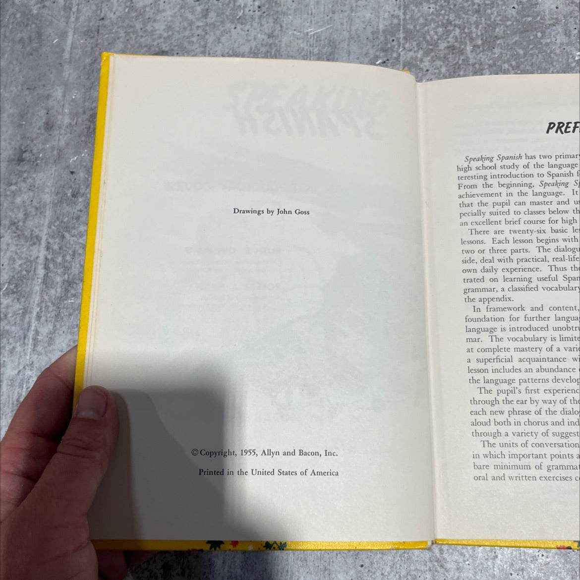 speaking spanish book, by ruth r. ginsburg, robert j. nassi, 1959 Hardcover image 3