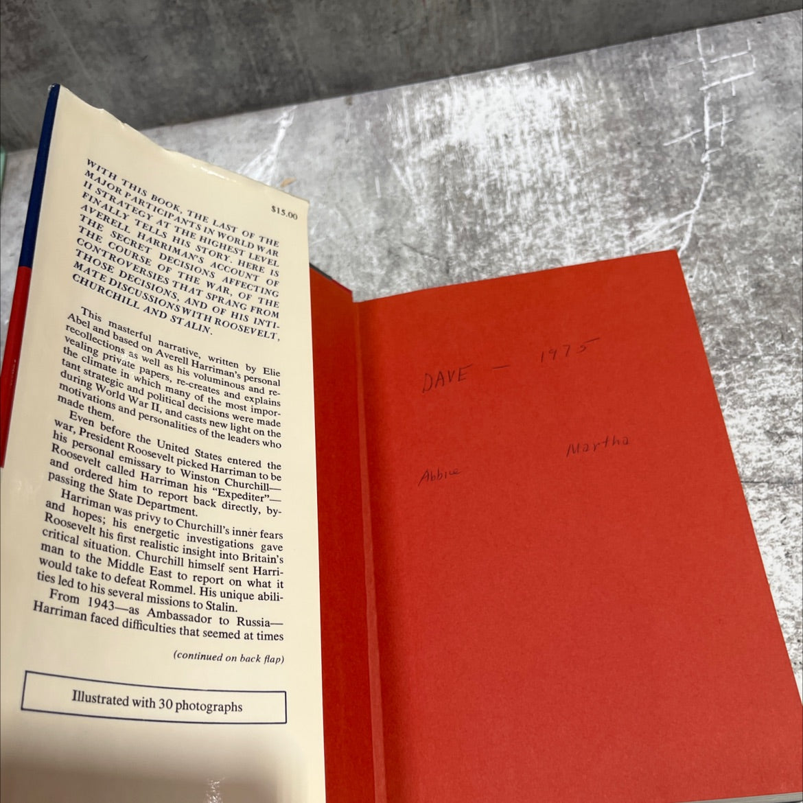 special envoy to churchill and stalin 1941-1946 book, by w. averell harriman and elie abel, 1975 Hardcover image 4