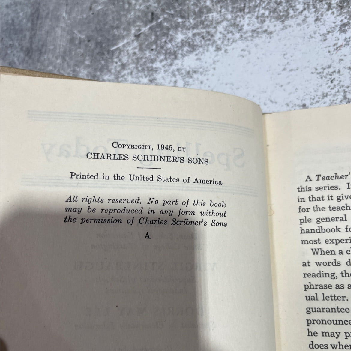 spelling today book, by j. murray lee, 1945 Hardcover image 3