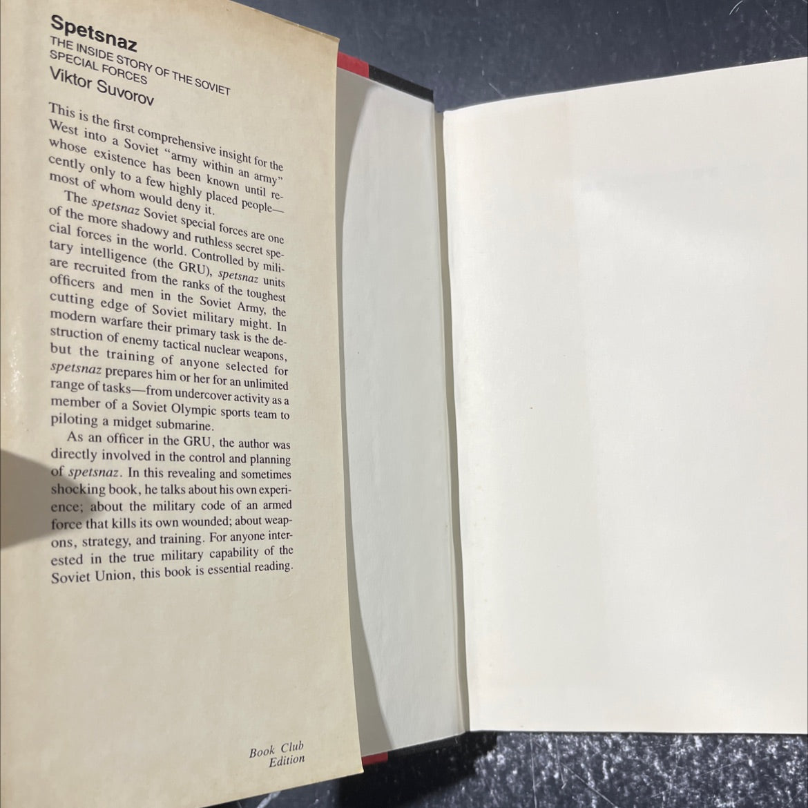 spetsnaz the inside story of the soviet special forces book, by viktor suvorov, 1988 Hardcover image 4