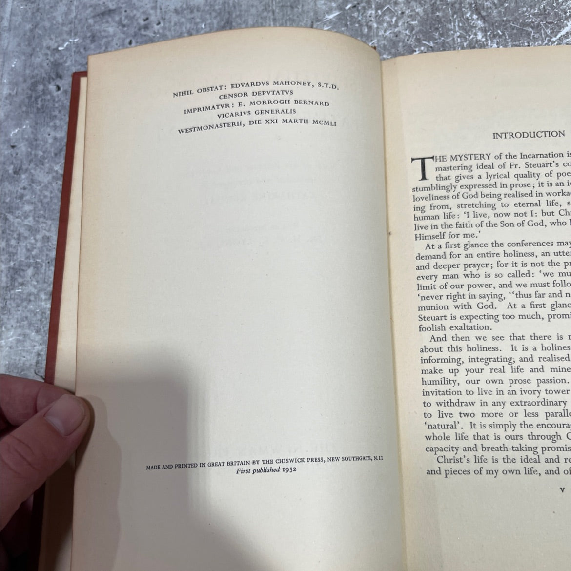 spiritual teaching of father steuart, s.j. book, by katharine kendall, 1952 Hardcover image 3