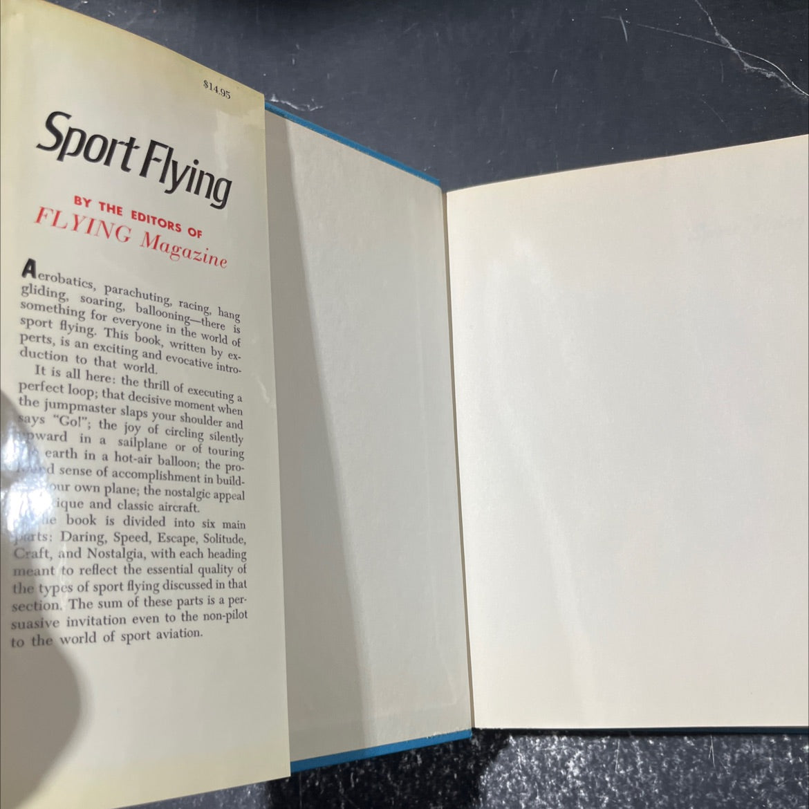 sport flying book, by unknown, 1976 Hardcover image 4