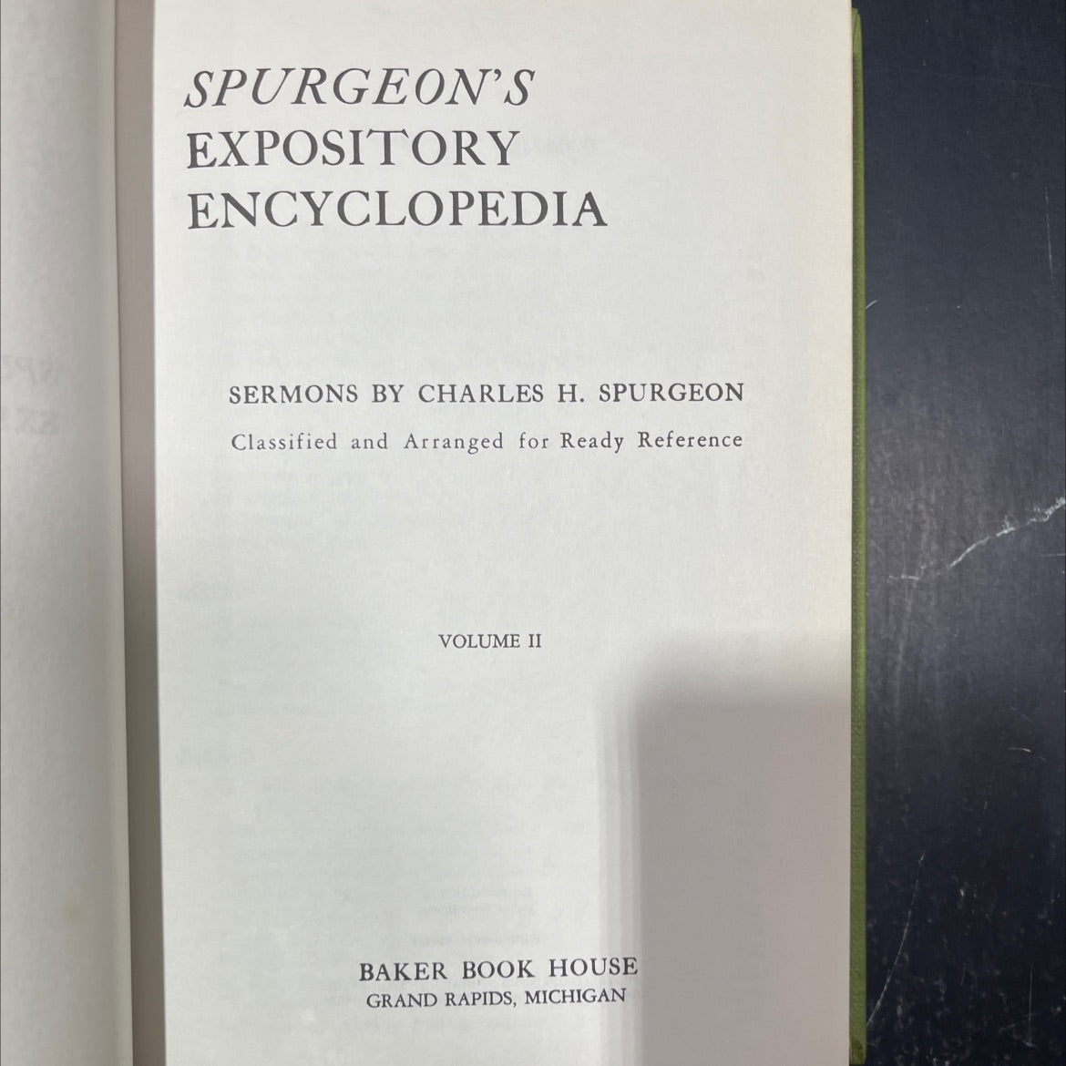 spurgeon's expository encyclopedia sermons by charles h. spurgeon classified and arranged for ready reference volume ii image 2