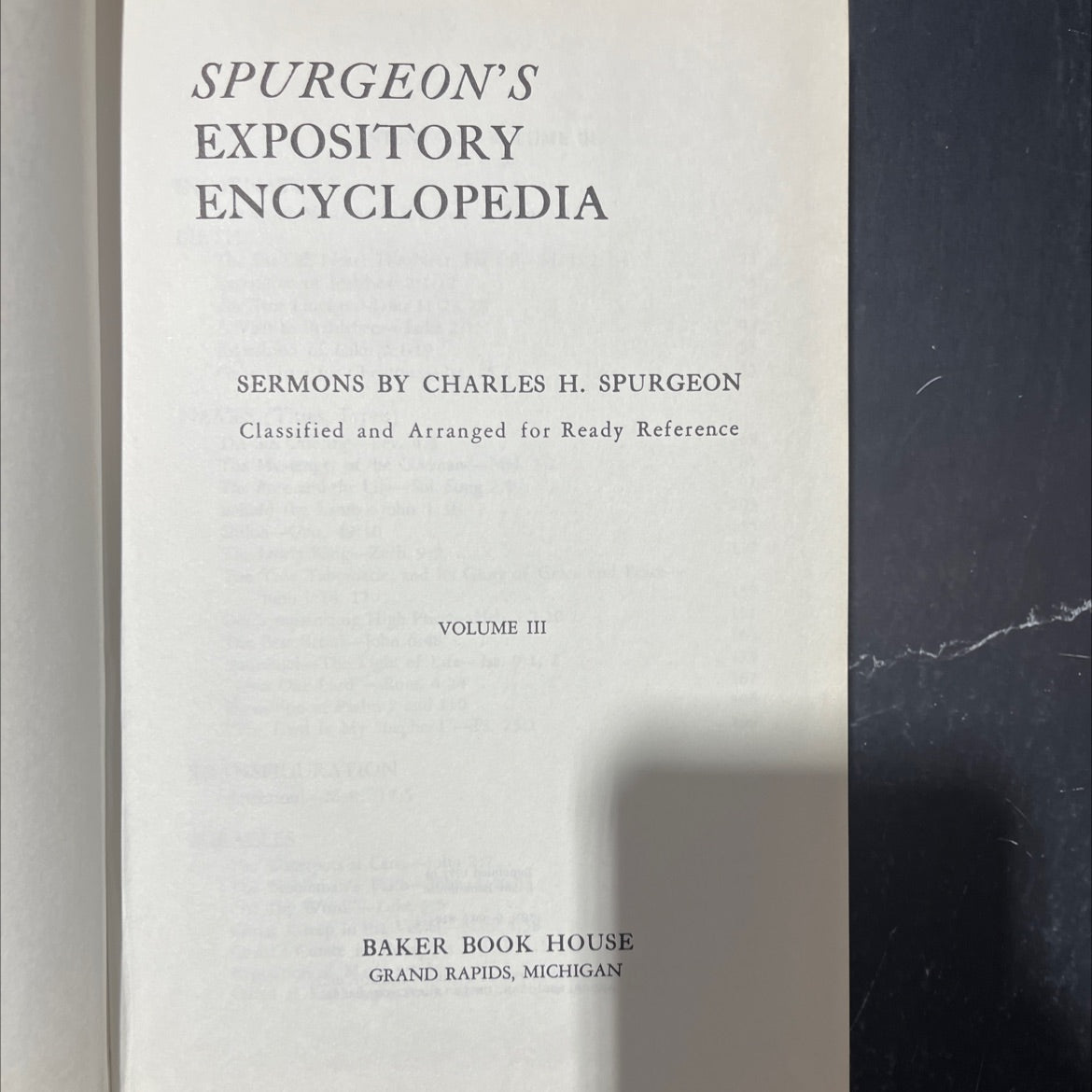 spurgeon's expository encyclopedia sermons by charles h. spurgeon classified and arranged for ready reference volume image 2