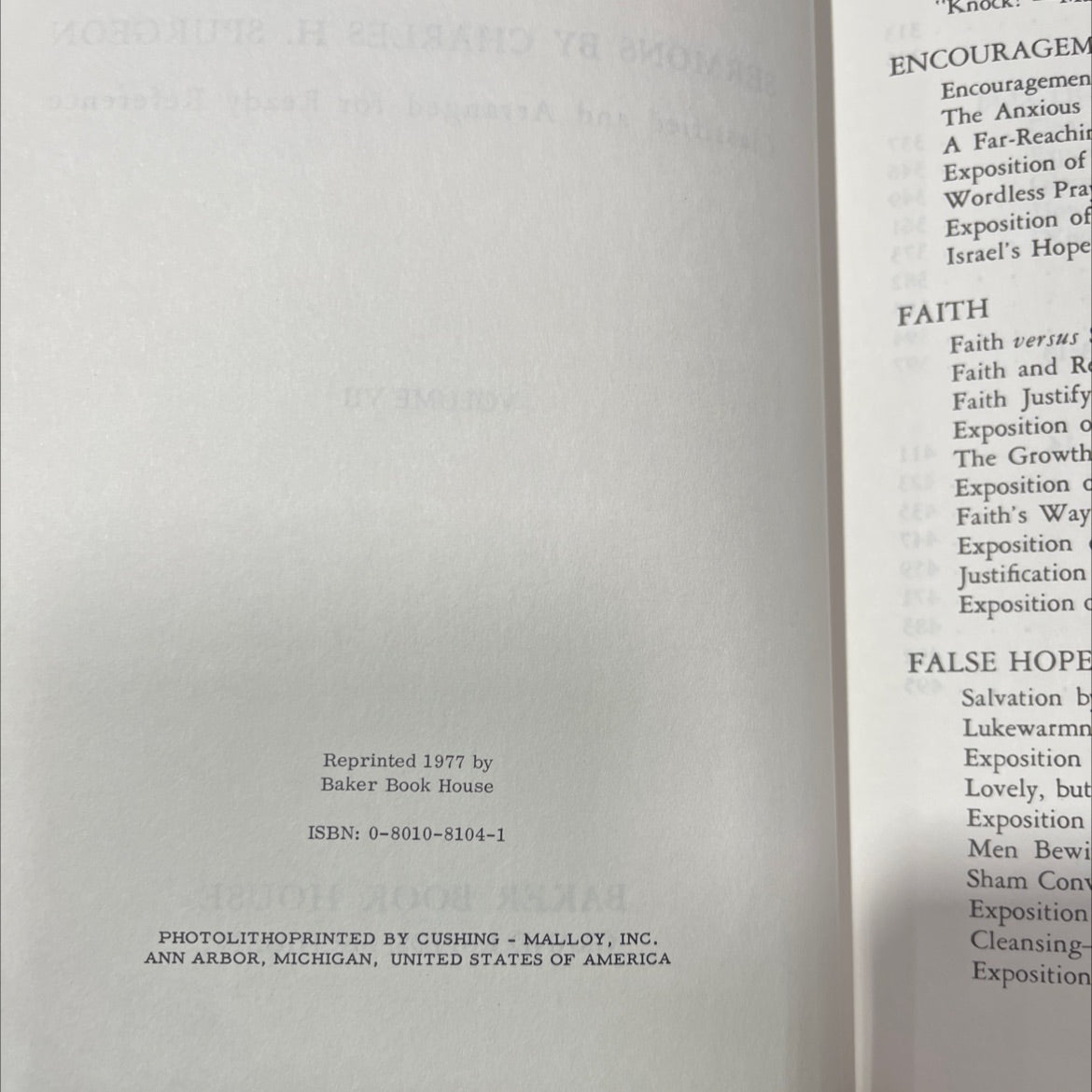 spurgeon's expository encyclopedia sermons by charles h. spurgeon classified and arranged for ready reference volume image 3