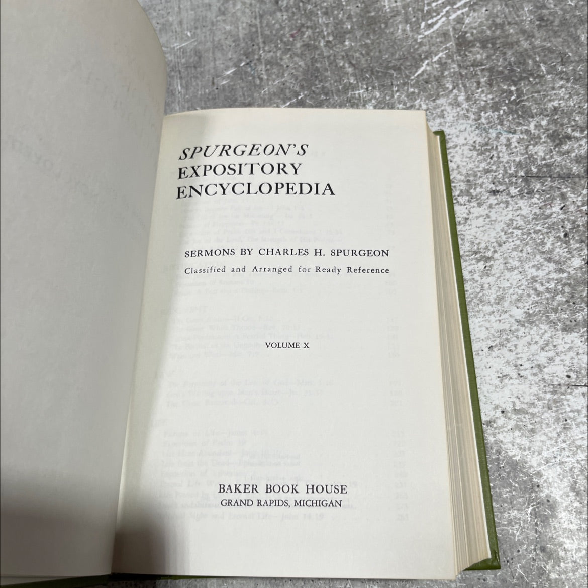 spurgeon's expository encyclopedia sermons by charles h. spurgeon classified and arranged for ready reference volume x image 2