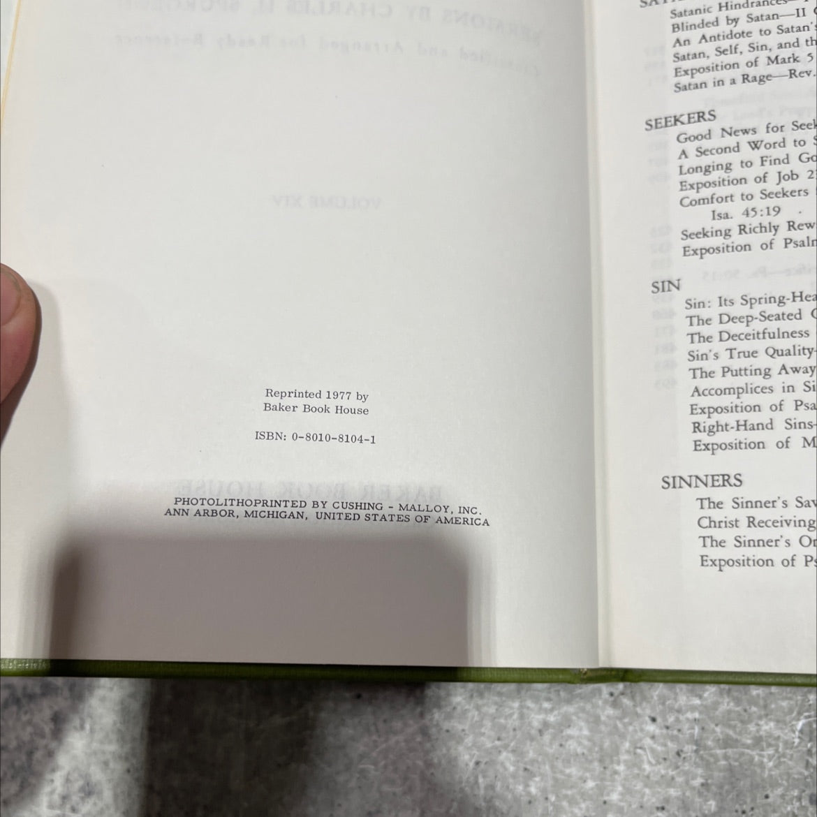 spurgeon's expository encyclopedia sermons by charles h. spurgeon classified and arranged for ready reference volume image 3