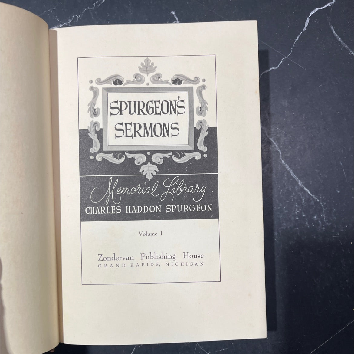 spurgeon's sermons memorial library volume i book, by charles haddon spurgeon, unknown Hardcover image 3