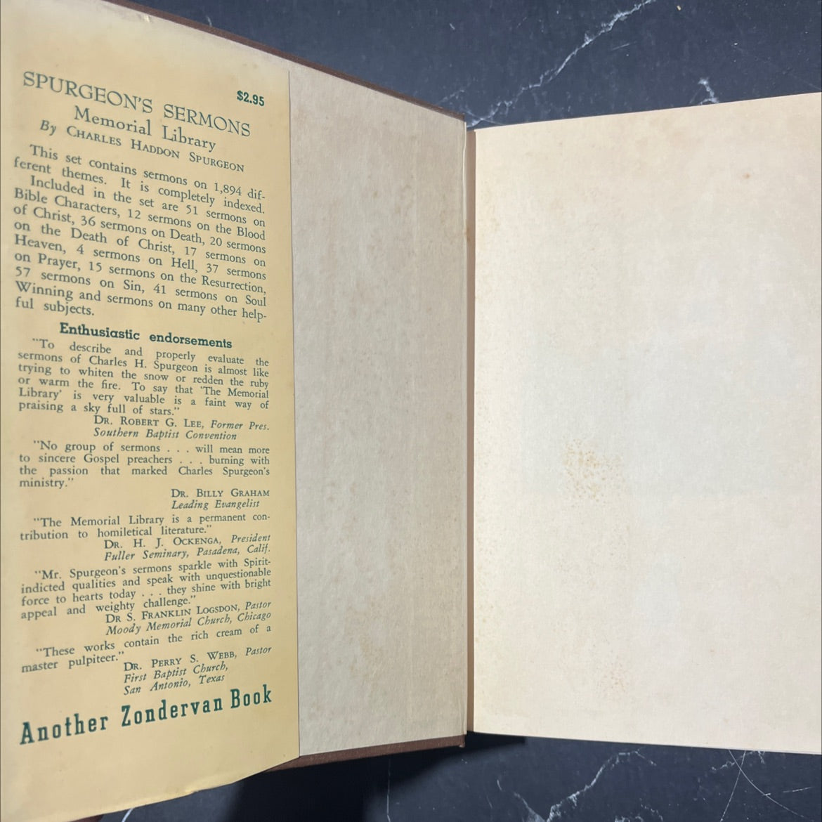 spurgeon's sermons memorial library volume i book, by charles haddon spurgeon, unknown Hardcover image 4