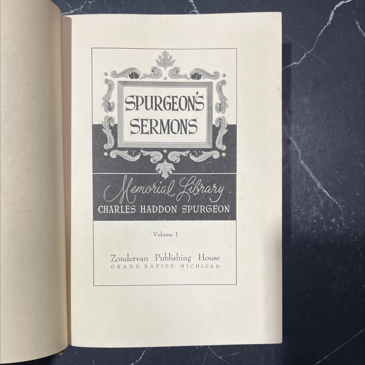 spurgeon's sermons memorial library volume i book, by charles haddon spurgeon, unknown Hardcover image 2