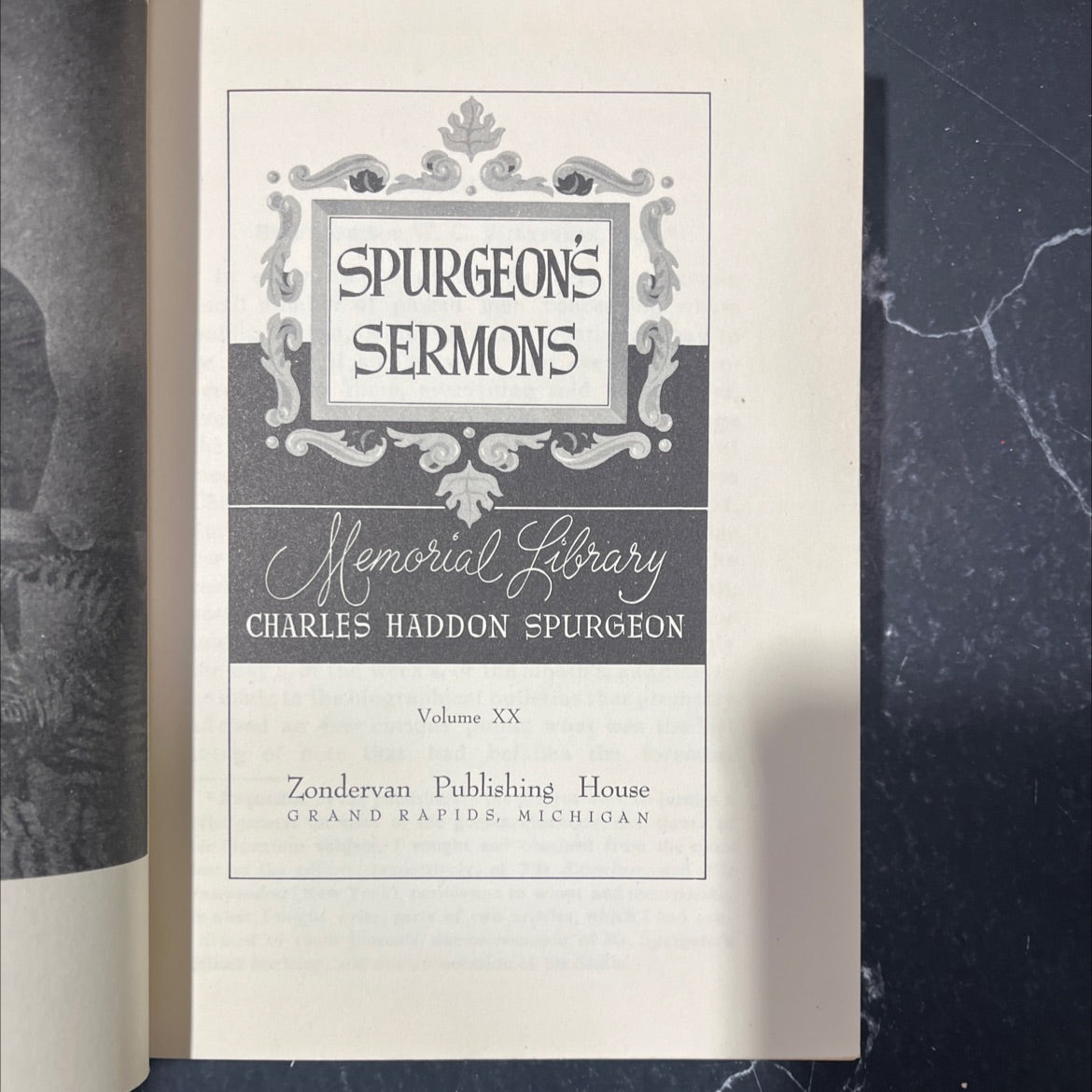 spurgeon's sermons memorial library volume xx book, by charles haddon spurgeon, unknown Hardcover image 2