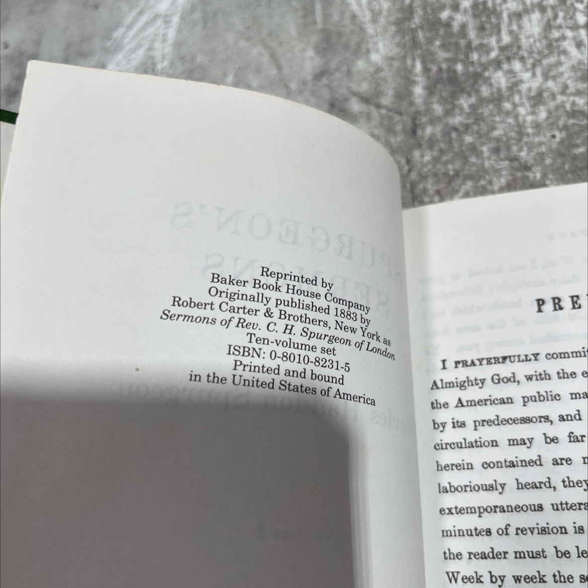 spurgeon's sermons book, by charles haddon spurgeon, 1883 Hardcover image 3