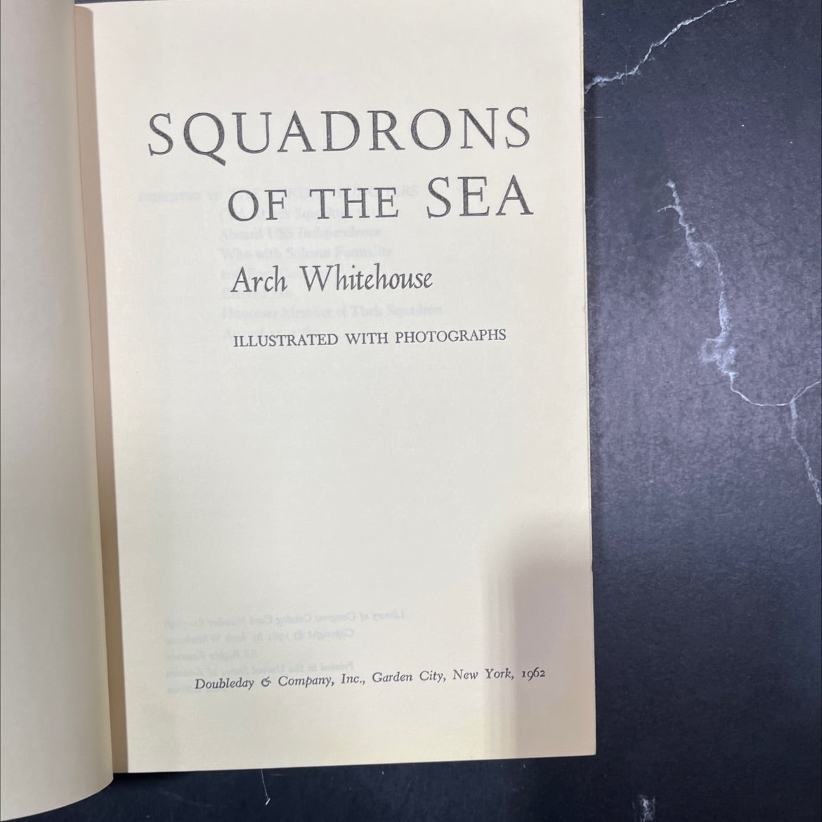 squadrons of the sea book, by Arch Whitehouse, 1962 Hardcover image 2